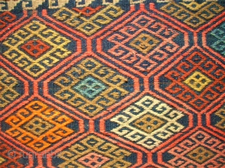 antique Kilim cicim Mafrash side panel. Size: 84 x 48 cm.                      