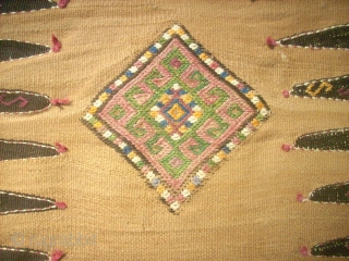 Kordi Quchan Kilim Cicim runner. Size: 87 x 238 cm.                       