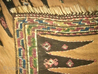 Kordi Quchan Kilim Cicim runner. Size: 87 x 238 cm.                       