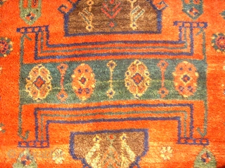 Very old and special kurdish rug. Koliai. Size: 143 x 237 cm. Good condition. All natural colors. Wool on wool.             