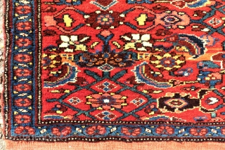 antique Bidjar Mafrash side. Size: approx. 100 x 48 cm. Great colors and perfect wool.                  
