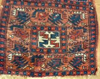 Bergama DB-front. Size: 99 x 42 cm. Used. Very fine knotting.                      