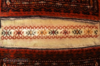 Turkman small Khordjin. Size: 28 x 45 cm. Full pile.                       