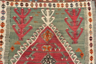 Anatolian Prayer Kilim. Size: 137 x 164 cm. Some holes. Need repairs.                     