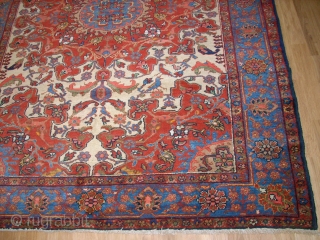 Very old persian Tafresh! Size: 139 x 194 cm. Finest knotting. Excellent wool.                    