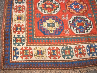 Antique caucasian rug. Size: 149 x 196 cm.                         