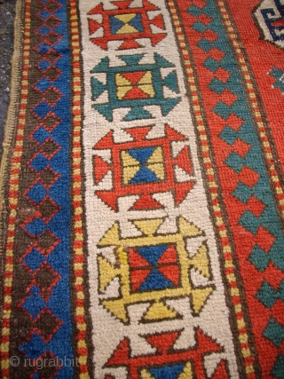 Antique caucasian rug. Size: 149 x 196 cm.                         