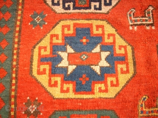 Antique caucasian rug. Size: 149 x 196 cm.                         