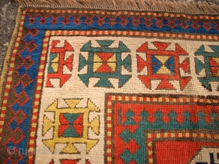 Antique caucasian rug. Size: 149 x 196 cm.                         