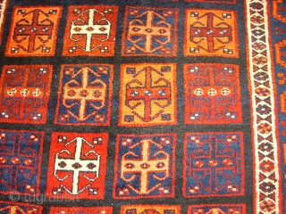 Old interesting and rare Luri main carpet. Size: 144 x 217 cm. Very good condition. Shiny wool. Nice colors.              