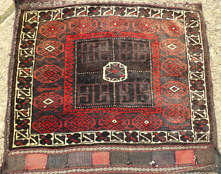 Big size Baluch Khorjin. Size: 84 x 183 cm.