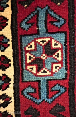 Interesting prayer rug. Size: 117 x 166 cm. Caucasian / Anatol rug.                     