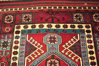 Interesting prayer rug. Size: 117 x 166 cm. Caucasian / Anatol rug.                     