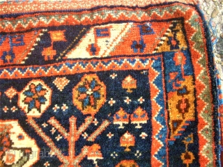 Very old Afshar bags, pair. Size: 60  x 80 cm. Natural colors. Good condition.                  