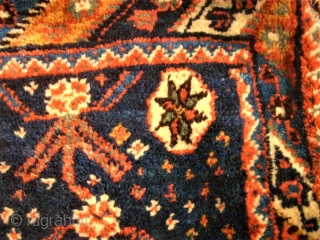 Very old Afshar bags, pair. Size: 60  x 80 cm. Natural colors. Good condition.                  