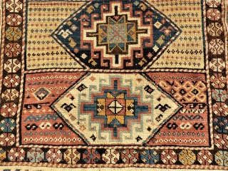 antique anatolian rug. Size: 104 x 143 cm. Used pile.                       