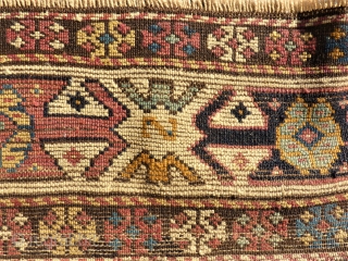 antique anatolian rug. Size: 104 x 143 cm. Used pile.                       