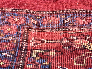 antique Bidjar Mafrash side. Size: approx. 50 x 50 cm. Great colors and perfect wool.                  