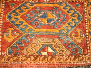 Old north-west persia sumack saltbag. Size: 41 x 39 cm. Used.                      