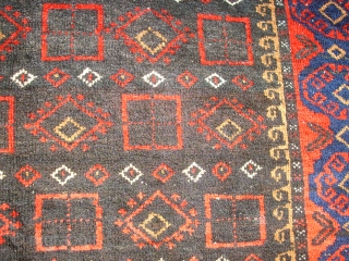 Old nice persian baluch. Size: 100 x 182 cm. Good condition. Fine knotting.                    