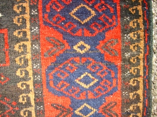 Old nice persian baluch. Size: 100 x 182 cm. Good condition. Fine knotting.                    