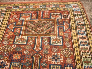 antique Kordi Quan rug. Size: 160 x 310 cm. Some used pile. Great colors. a wonderful piece.                