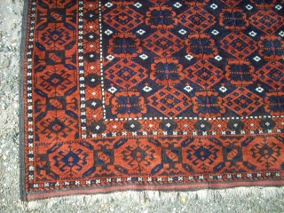 Old wonderful Baluch carpet! Size: 115 x 188 cm. Great design. Full pile. Good condition. Fine knotting.                