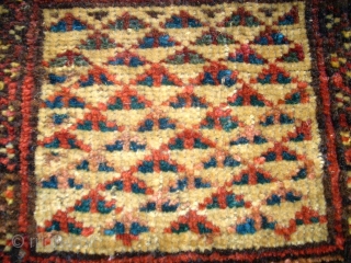 Antique unushual Chanteh Afghanistan. Size: 25 x 26 cm. Used. Colorful.                      