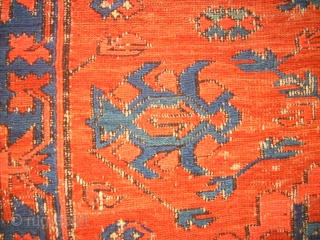 Antique caucasian Sumakh. Size: 148 x 180 cm. Used condition. Holes. Thin pile.                    