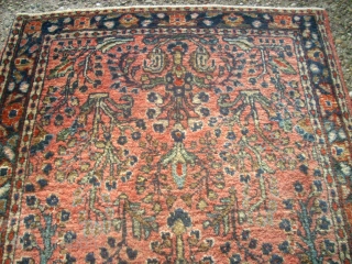 Very old special Sarough. Size: 62 x 124 cm. Very good condition.                     