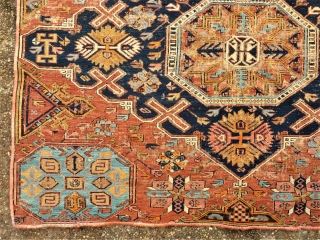 caucasian Sumakh - Size: 145 x 287 cm. Used pile and cutted.                     