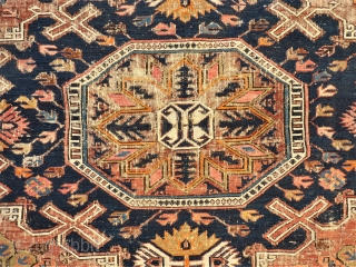 caucasian Sumakh - Size: 145 x 287 cm. Used pile and cutted.                     