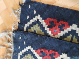 Pirot Sarkoy kilim with the pattern "Crosses" and several mystical details. Dimension about 2x1,5m.
Ask for the price                