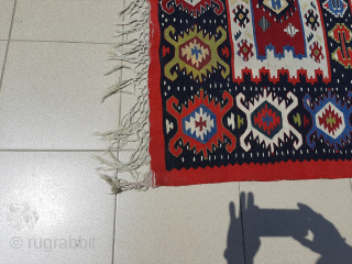 Large, antique Pirot Sarkoy kilim, dimensions about 380x345cm, in excellent condition, ask for price                   