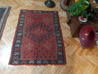 Three small, very old Pirit Sarkoy kilims,  measuring about 1x1,5 m. Ask for the price                 