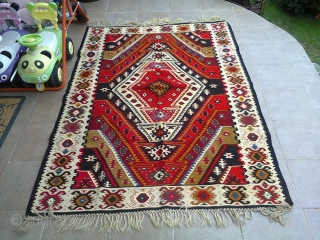 Sarkoy Pirot kilim, measuring about 2 to 1,4m, aged about 90 years.
Ask for price                   