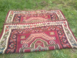 Antique early 20th century Pirot Sarkoy kilim, about 200 x 150 cm
                     