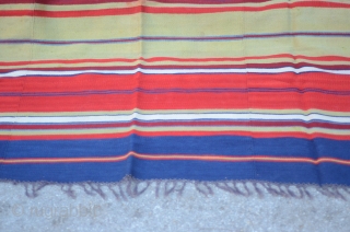 Old Balkan sarkoy kilim, beautiful natural colors with one visible damage, measuring about 3x2m, more than 100 years old.              