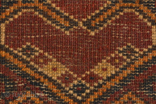 Large Ersari (Ersari Beshir?) Turkoman torba / tent trapping front panel from the late 1800’s. The four symbolic motifs are somewhat elaborate and well drawn and the colours used are from natural  ...