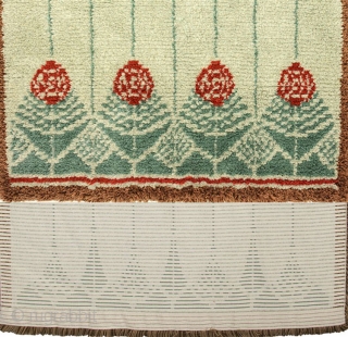 Scandinavia. Finnish ryijy. Finnish long-pile one piece woolen ryijy (pronounced roo-e-you), or 'rug' in English, woven in the early 20th century. Ryijy's were historically used primarily as a wall hanging, or alternately  ...