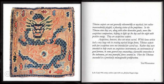 Limited edition Tibetan carpet book entitled “Auspicious Carpets. Tibetan Rugs And Textiles”. Contains twelve chapters by some of the pioneers in the early Kathmandu / Tibetan antique carpet scene as Thomas Guta  ...