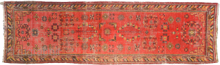 An uncommon 19th century East Turkestan runner (or ‘long narrow carpet’) from either Khotan or Yarkand - age old oasis towns on the southern branch of the ancient Silk Road - in  ...