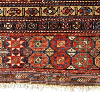 Exquisite Kurdish pile-woven mafrash 'panel' (or 'bag-face') - from the far North West of Persia (Iran) or the far southern Caucasus - with a double medallion design in the center with multiple  ...