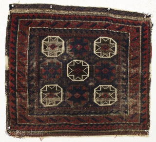 antique baluch. Must like stars. 19th c. 26" x 29"                       