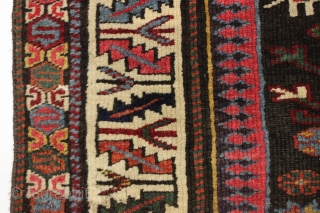 camel trains and sprinting wild horses. Kurd or veramin? Outstanding saturated natural colors. Good pile. Minor repairs. Wild. ca. 1880 or earlier 3'10" x 5'10"        