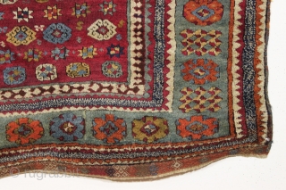 Antique east anatolian prayer rug. Strong design. Beautiful all natural colors and mostly thick high pile. Original fancy end finish. Small old repair in upper border shown. Rare to find this type  ...