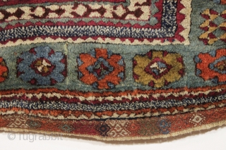 Antique east anatolian prayer rug. Strong design. Beautiful all natural colors and mostly thick high pile. Original fancy end finish. Small old repair in upper border shown. Rare to find this type  ...