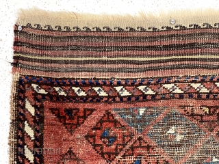 Antique small Baluch rug. Another Baluch weaving I have enjoyed for many years. And yes I know it’s got wear. Early and genuine woven art. (If you have to ask about the  ...