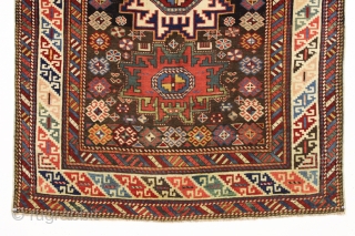antique little caucasian rug with interesting and quirky drawing. Dated lesghi star rug with charming little people. It has been suggested they are holding candles, or perhaps as I always suspected, they  ...