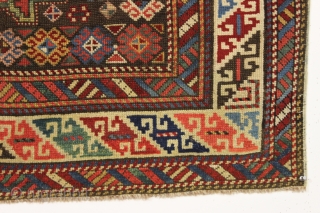 antique little caucasian rug with interesting and quirky drawing. Dated lesghi star rug with charming little people. It has been suggested they are holding candles, or perhaps as I always suspected, they  ...